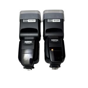 Used Sunpak DF4000U External Flash For Canon & Nikon DSLR Set Of 2